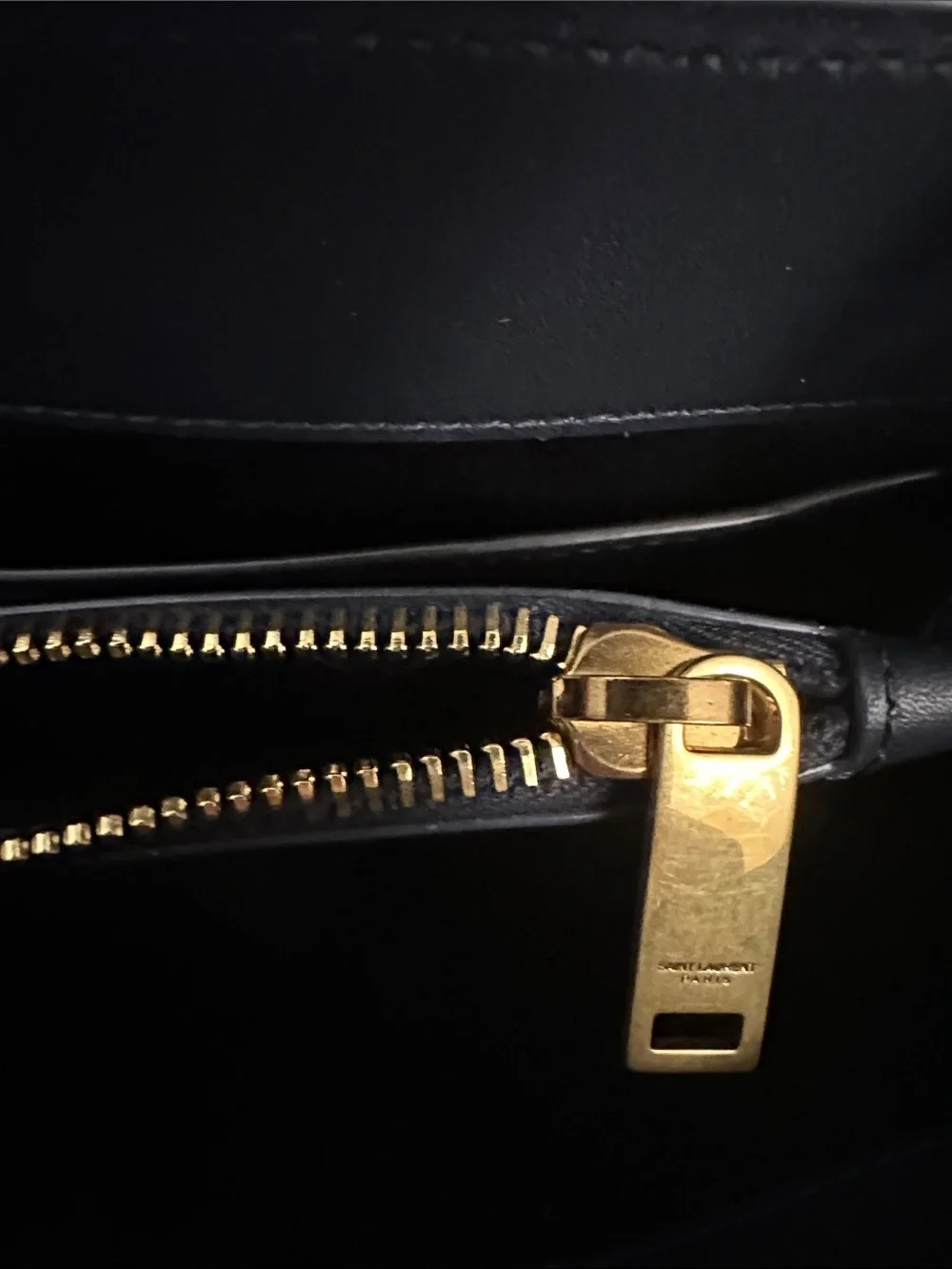 Saint Laurent LouLou Denim Striped Quilted Shoulder Bag with Gold Hardware
